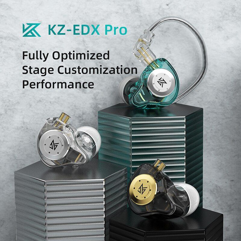 KZ EDX PRO 1DD Dynamic Drive Earphone HIFI Bass Music Earbud Sport Noise Cancelling Headset KZ EDXPRO ZSTX ZSN PRO ZAS