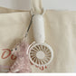 Hanging Bag Handheld Small Fan mini Portable Handy Tool Cute USB Charging Outdoor Korean ins Milky White Simple Electric