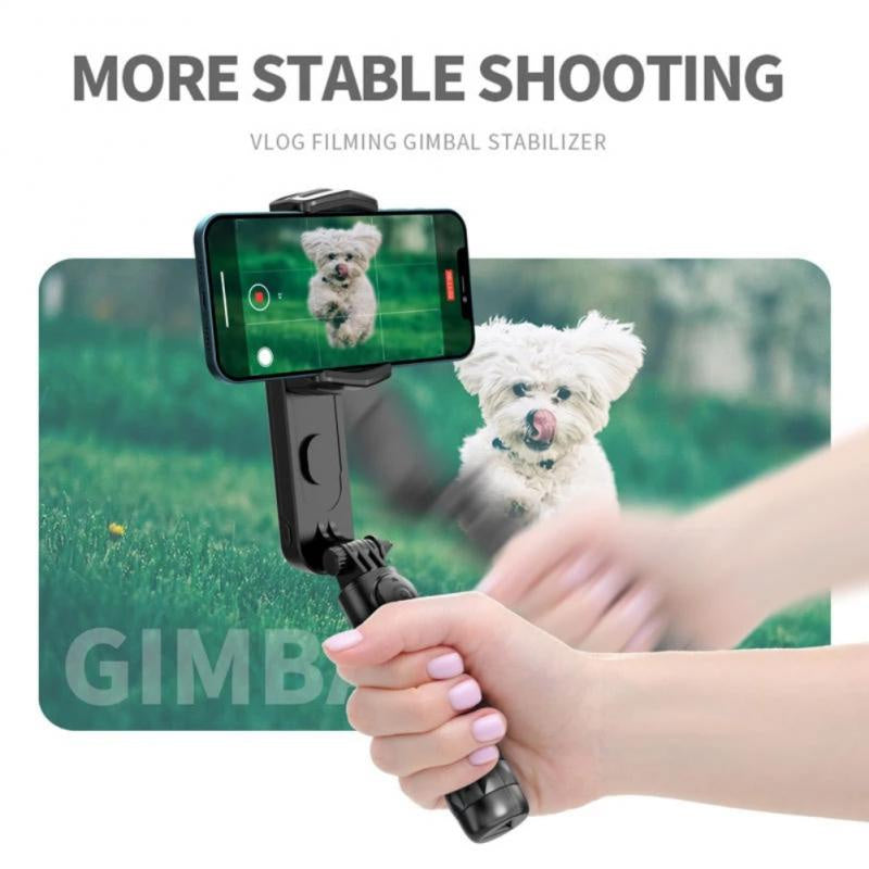 Mini Handheld Gimbal Stabilizer Q09 Wireless Bluetooth Selfie Stick Tripod With Detachable Fill Light Tripod