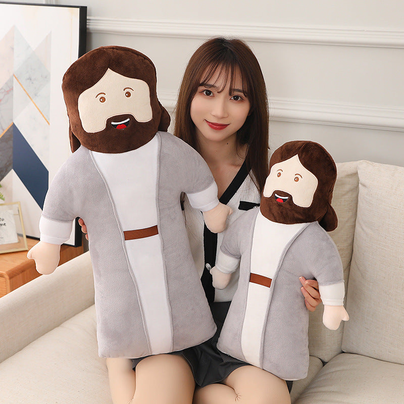 50Cm Stuffed Jesus Christ Plush Toy Soft Doll Kids Room Decor Photography Props Hug Pillow Christian for Boy Girl Gift