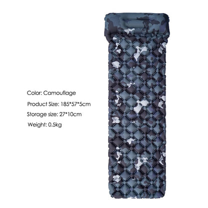 Outdoor Inflatable Mattress Diamond Ultra-Light Camping Mat Hiking Air Cushion Portable Sleeping Mat Waterproof Comfort