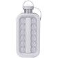 2 in 1 Transparent Ice Ball Maker Summer Water Bottle Ice Molder Bucket Bar Kitchen Tool Portable Icebox Leakproof Lid