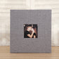 Linen Photo Album Self-Adhesive Scrapbook DIY Memory Photo Album Birthday Gift Wedding Anniversary Photo Album-Gray
