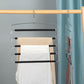 Pants Hanger 5 Layers Stainless Steel Non-Slip Foam Swing Arm Space Saving Clothes Slack Hangers Storage Organizer