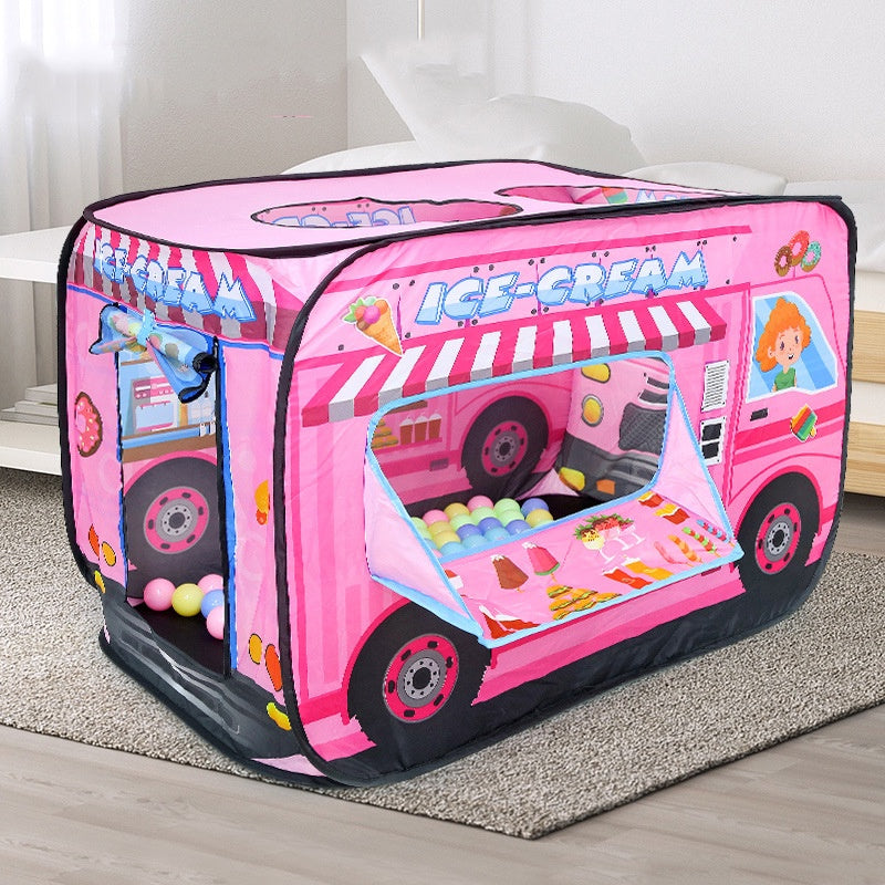 Children Play Tent Kids Bus Folding Ice-Cream School Bus Tent All Time Favorite