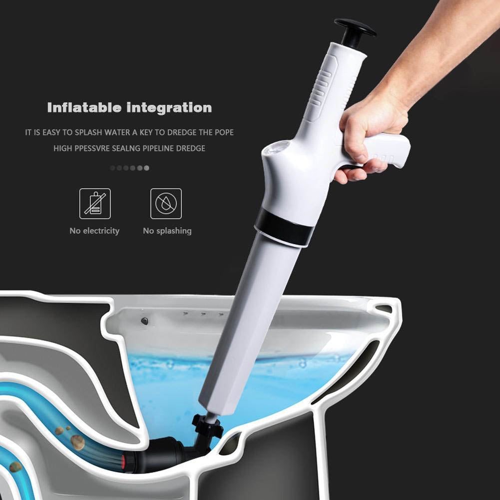 Pipe Plunger Drain Clog Remover High Pressure Air Drain Blaster Gun Toilet Plunger Dredge Toilet Suction for Bathroom