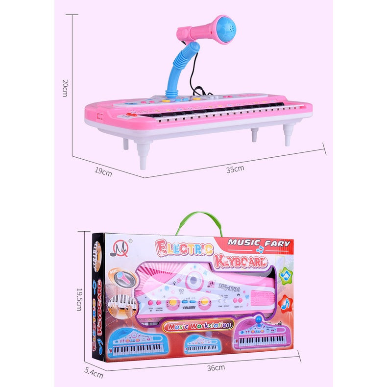 Kids Piano 37 Key Keyboard Piano Musical Toy With Microphone For Children's Toy Musical Instrument