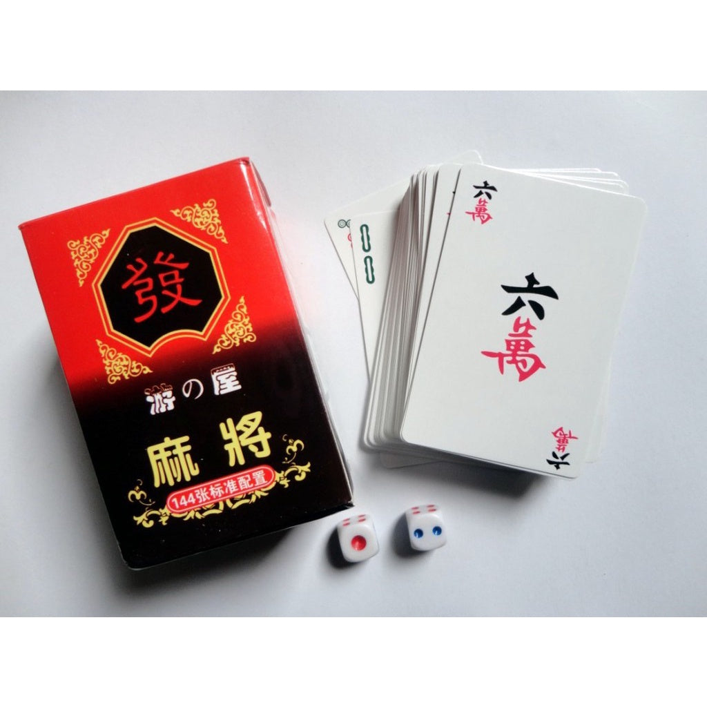 Mahjong Poker Cards Game with 2 dices