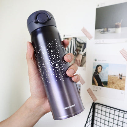 Copy of Vacuum Thermal Flask Water Bottle Thermos Tumbler Stainless Steel Cup Starry 500ml Gift