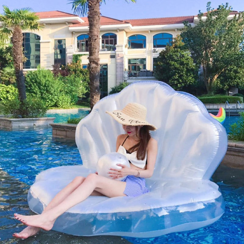 Copy of Copy of XXL Giant floatie beach clam seashell pearl inflatable float swimming pool party floats