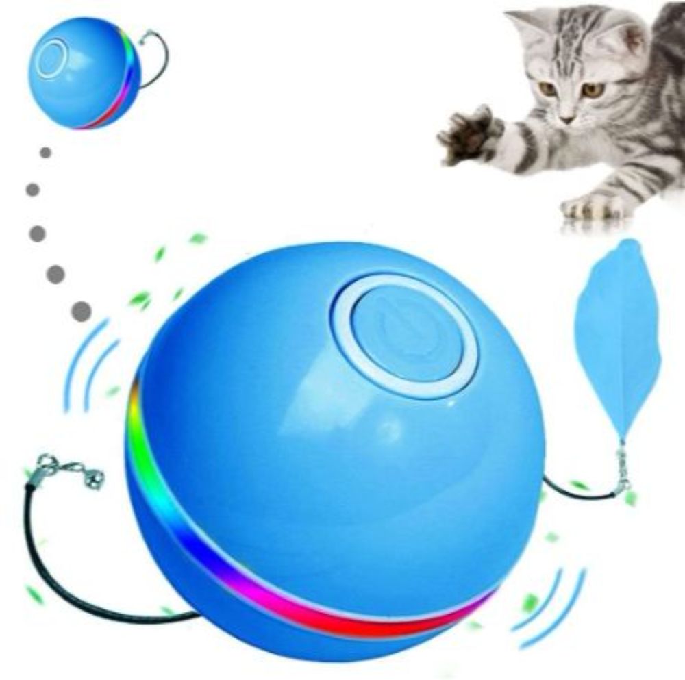 Pet Cat Toys Interactive Ball Smart Cat Teaser USB Rechargeable Automatic Self Rotating Toy Suitable For Kitten Puppy