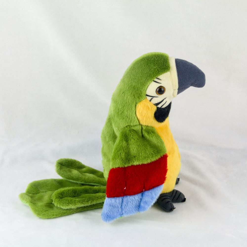 Cute Toy Musical Plush Stuffed Toy Parrot Talking Bird Preschool Kids Baby Toys Cartoon Good Playmate For Kids Education