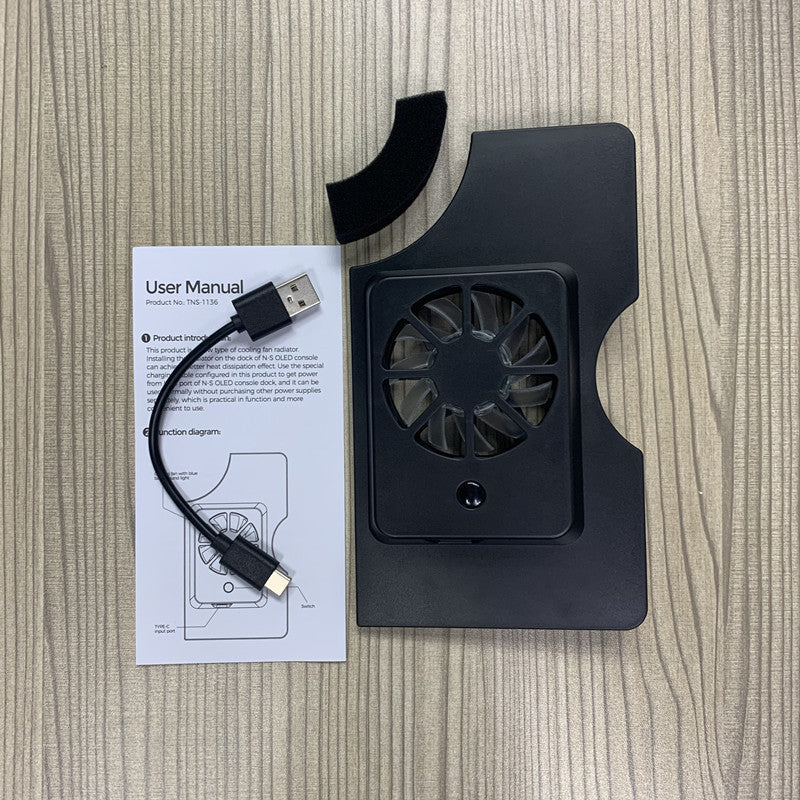 NS Oled Accessories Cooler Base USB Cooling Fan External Game Console Stand Heat Dissipation Fans For NS OLED