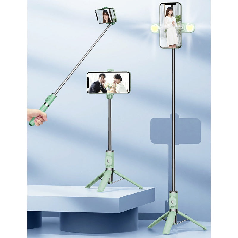 Upgraded 1Meter High 360 Degree Rotatable Selfie Stick Upgraded Stronger Hidden Tripod And Wireless Bluetooth Remote