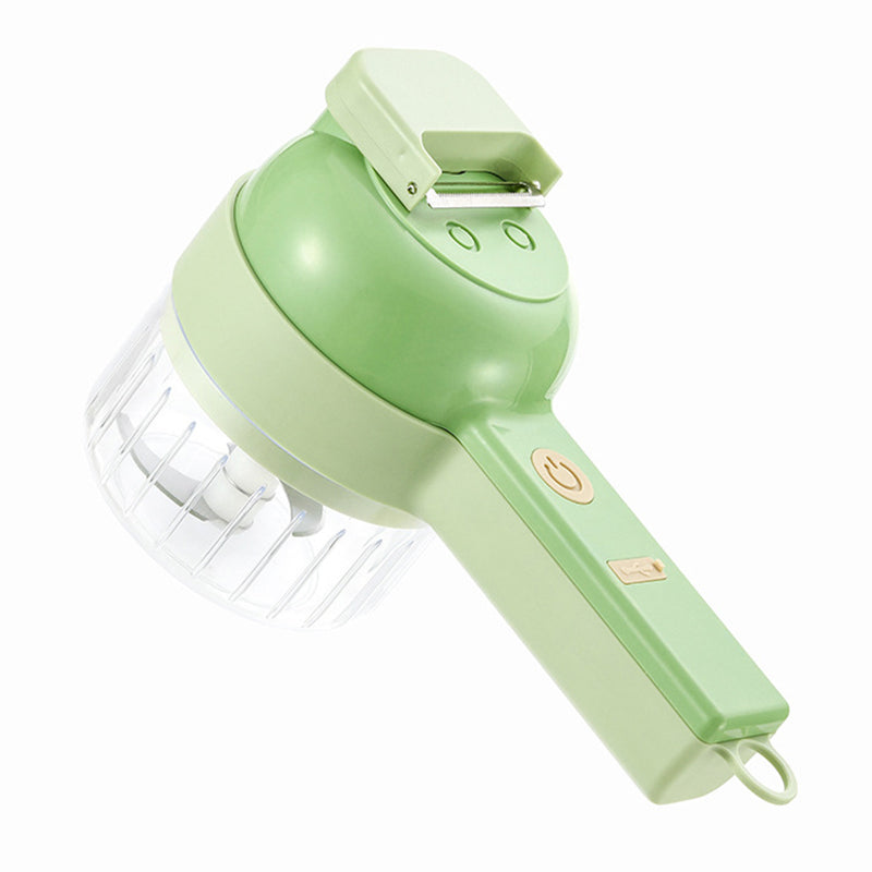 6in1 Gatling Multifunctional Vegetable Cutter Rechargeable Wireless Electric Garlic Mashed Handy Tool Food Cutter Slicer