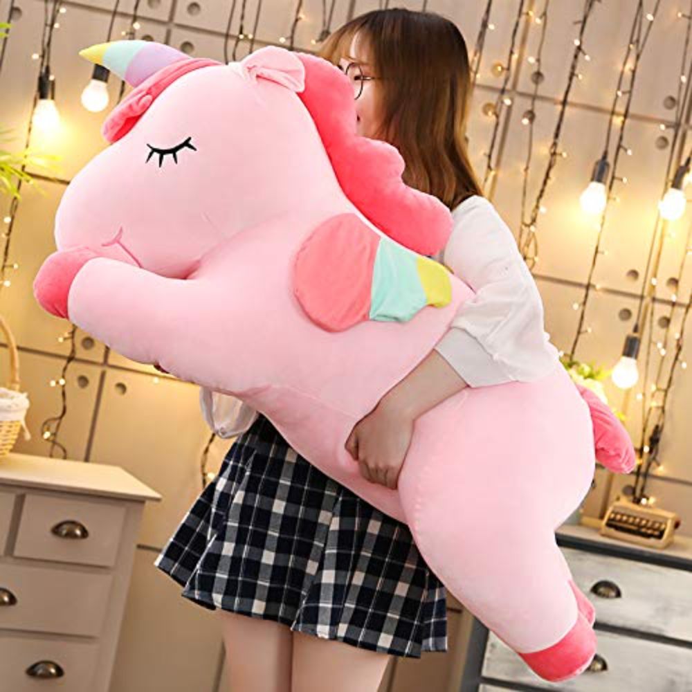 Giant Unicorn Plush Toy Soft Stuffed Dolls Animal Toys For Children Toy High Quality Material Good Choice For Everyone