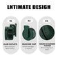 3 Colors Wearable USB Mini Fan Portable Mute Three Gears Wind Fans Adjustable Bladeless Clip-on Air Cooler 360 ° Adjust