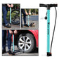 Bicycle Floor Pump 160PSI Bike Air Pump with Gauge Presta & Schrader Valves Tire Tube Inflator with Multifunction Ball