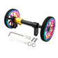 MUQZI For Brompton Extension Bar Ceramic Bearing Easy Wheel Folding Bike Heightening Telescopic Rod Easy Wheel Extension