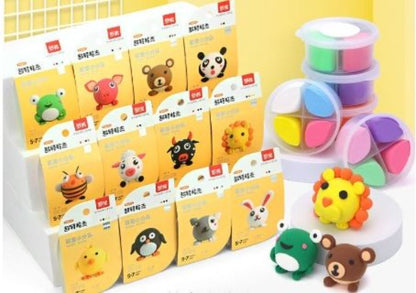 Creative Modeling Clay| Air Dry Clay Set| Super Light Clay| DIY clay| DIY Craft Art Kit Clay Toy Plasticine Gifts Kids