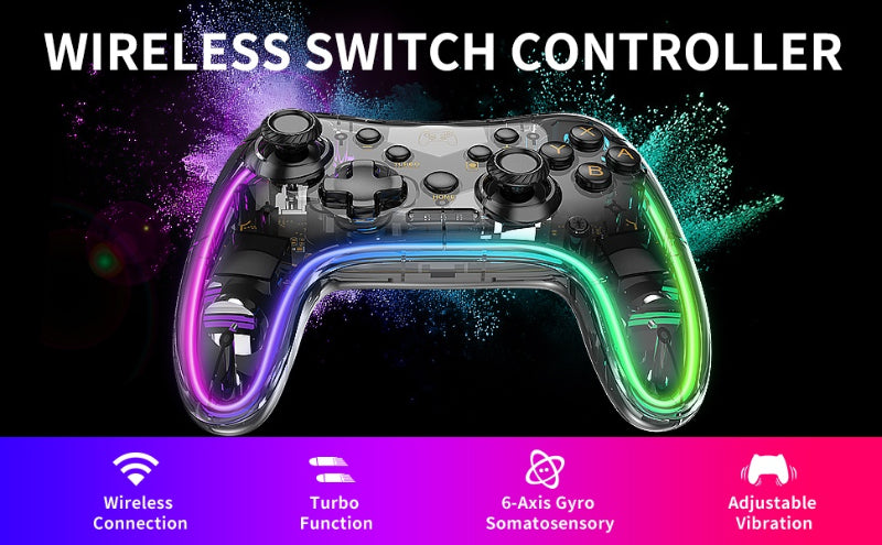 Switch Controller, Wireless Switch Pro Controller Compatible with Nintendo Switch/Switch lite/Switch OLED,Pro Controller