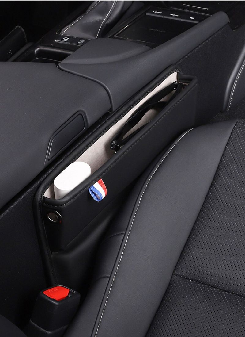 Car Seat Gap Storage Box Interior Seats Side Crevice Organizer Box Multi-function Car Storage Pocket Universal For Key