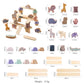 1Set Montessori Toys Busy Board Games Balancer For Children Learning Education Baby Memories Animal Shape Stacking Toys