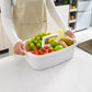 Portable Storage Basket Cleaning Caddy Storage Organizer Tote with Handle for Laundry Bathroom Kitchen & Sink Handy Rack