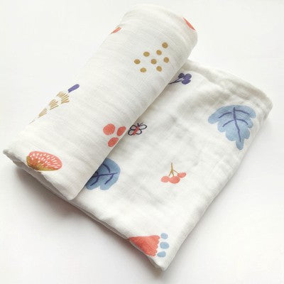 Premium Baby Swaddle Bamboo Cotton Muslin Cloth Towel Blanket Soft Breathable