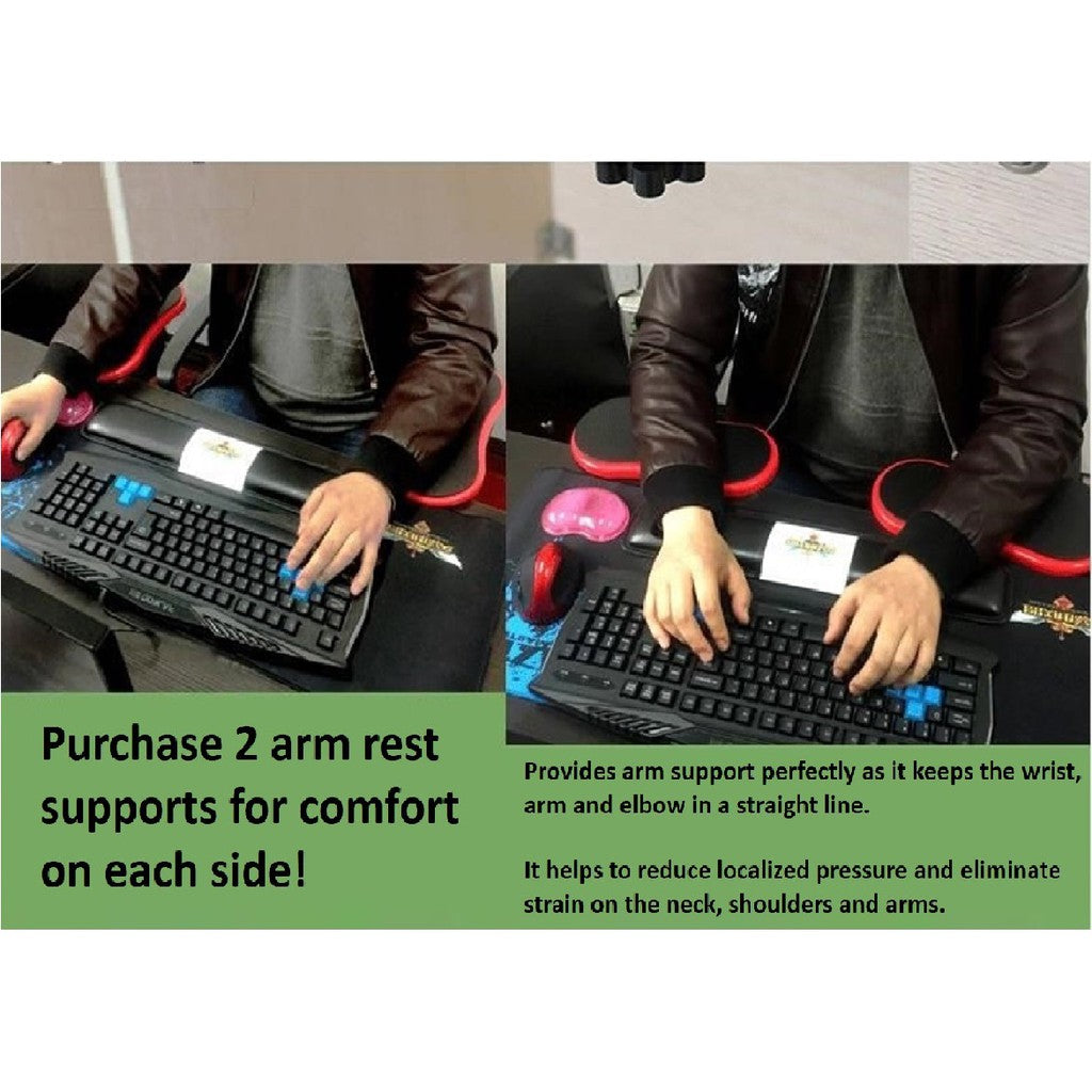 Computer Arm Rest Support Wrist Table Desk Shoulder Laptop Desktop