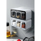 Wall Mount Spice Rack Organizer Sugar Bowl Salt Shaker Seasoning Container Spice Boxes With Spoons Kitchen 3 Cups