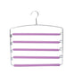Copy of Pants Hanger 5 Layers Stainless Steel Non-Slip Foam Swing Arm Space Saving Clothes Slack Hangers Storage Organizer