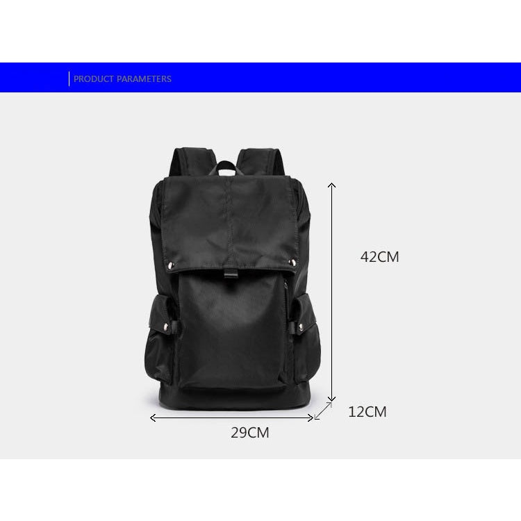 New Men's Trend Korean backpack simple waterproof casual nylon large capacity travel bag School Bag