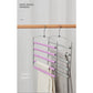 Copy of Pants Hanger 5 Layers Stainless Steel Non-Slip Foam Swing Arm Space Saving Clothes Slack Hangers Storage Organizer