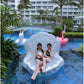 XXL Giant Floatie Beach Beautiful Clam Seashell Pearl Inflatable Float Swimming Pool Party Floats Indoors And Outdoors