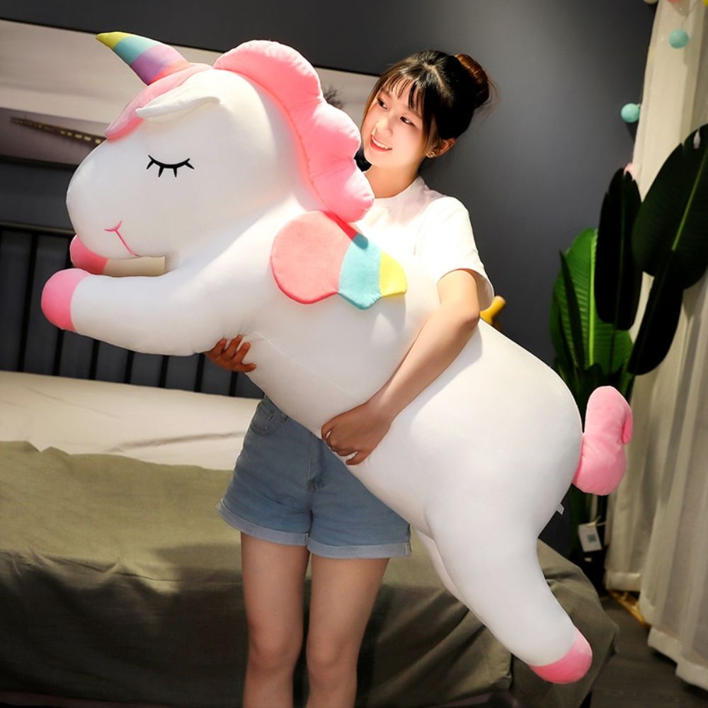 Giant Unicorn Plush Toy Soft Stuffed Dolls Animal Toys For Children Toy High Quality Material Good Choice For Everyone