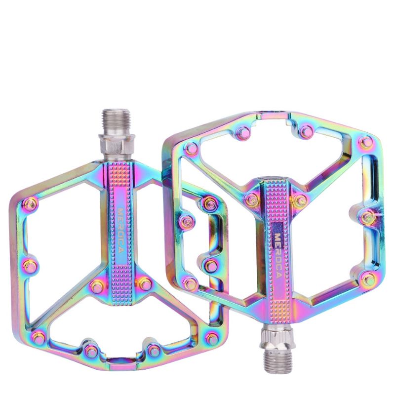 MEROCA Bicycle Sealed Pedal Mountain Road Bike Cycling Alloy MTB Pedals Ultralight Aluminum Alloy Anti-Skid