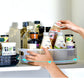 360° Rotating Large Capacity Versatile Seasoning Tray Storage Rack/Plastic Tray Condiment Cosmetics Sorting Container