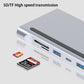12in1 Type-c Docking Station to Dual HDMI*2 VGA Audio 3.5mm TF/SD Reader RJ45 Ethernet PD Charge USB-C HUB for Laptop Phone Tablet