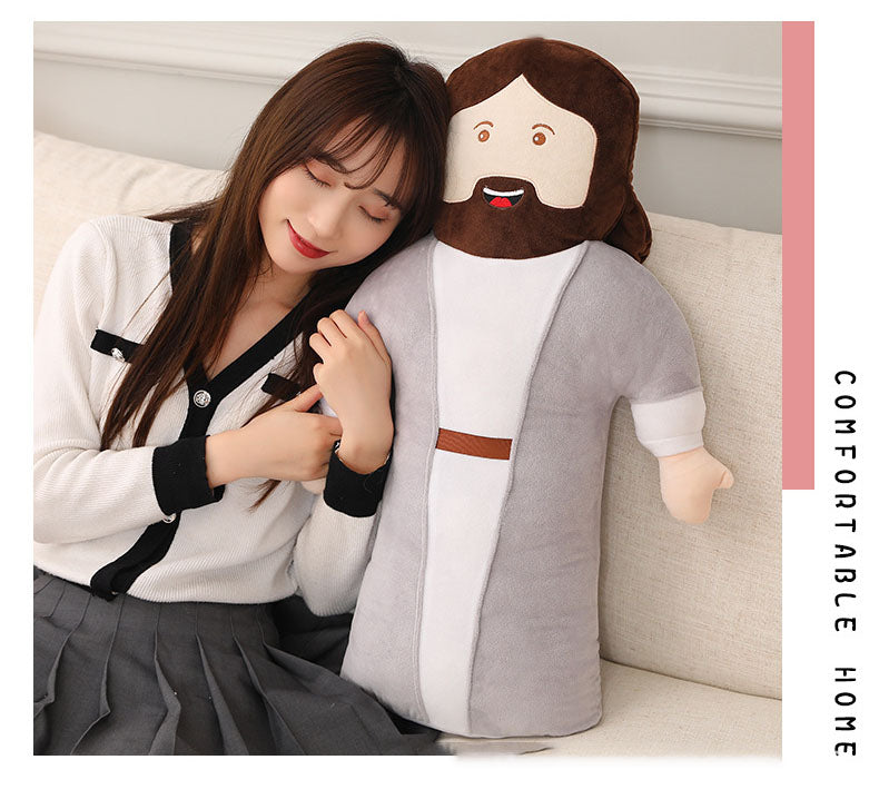 50Cm Stuffed Jesus Christ Plush Toy Soft Doll Kids Room Decor Photography Props Hug Pillow Christian for Boy Girl Gift