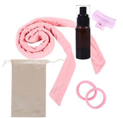 Heatless Hair Curler No Heat Curling Headband Heatless Overnight Natural Curls Rod Ribbon Lazy Hair Curler Wrap Kit