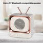 DW02 Portable Bluetooth Speaker Mini Retro TV Style Surround Rechargeable Audio Speaker