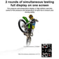 Motorcycle TPMS Security Alarm System Tire Temperature LCD Display With 2 External Sensors Motor Tire Pressure Monitor