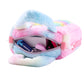 Children's Plush Waist Bag Unicorn Cartoon Shoulder Messenger Multicolor Cute Girls Rainbow Unicorn Embroidered Pattern