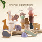 1Set Montessori Toys Busy Board Games Balancer For Children Learning Education Baby Memories Animal Shape Stacking Toys