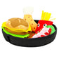 NEW Squeaky Dog Toy Hamburger Hotdog Pet Snuffle Mat Interactive Puppy Dinner Plate for Dogs Food Chew Toys Food Plating