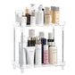 Transparent Two-Layer Cosmetic Storage Rack Large-Capacity Wash Table Bathroom Waterproof Desktop Box ins Style Bedroom