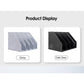 File Box Foldable Storage Box Desk Shelves Book Stand Office Quadruple File Rack Bookshelf Collapsible Book Stand
