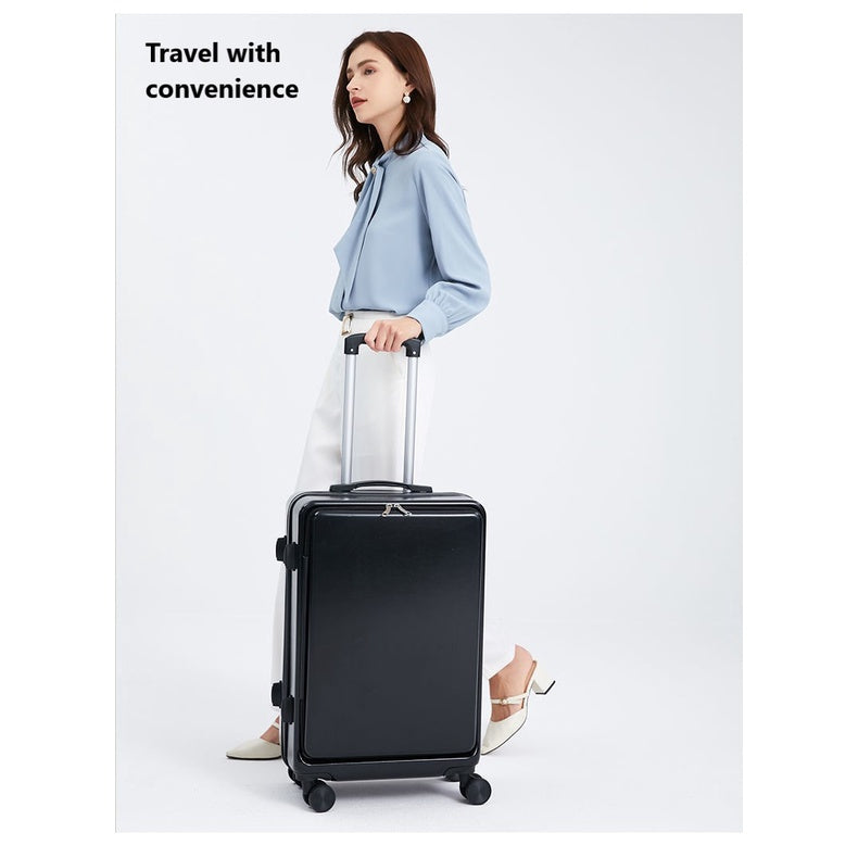 Best Lightweight Luggage for Travel Expandable Front Open Lid Hard Suitcase Luggage Trolley Bag with Spinner Wheel 20