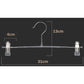 20Pcs of Strong Non Slip Clothing Black Hanger with Clip for Pants Skirt Bottom Nano-upgrade Strong Clamping Force